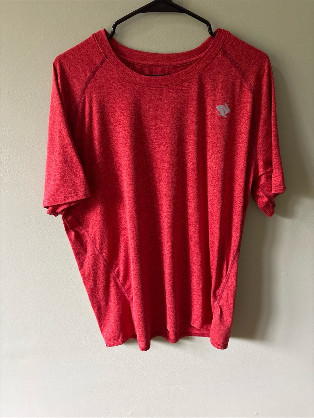 Rabbit EZ Tee Running Performance Red  Short Sleeve T Shirt Men XL EUC